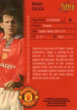 1998 Futera Manchester United - Foil #9 Ryan Giggs Back