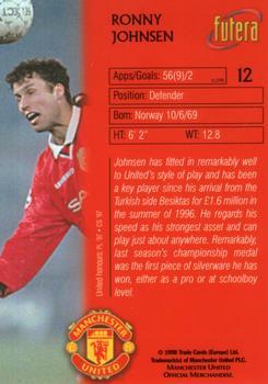 1998 Futera Manchester United - Foil #12 Ronny Johnsen Back