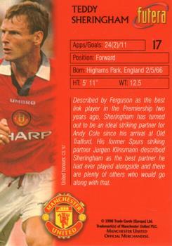 1998 Futera Manchester United - Foil #17 Teddy Sheringham Back