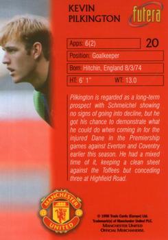 1998 Futera Manchester United - Foil #20 Kevin Pilkington Back