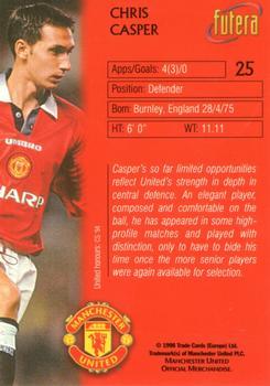 1998 Futera Manchester United - Foil #25 Chris Casper Back