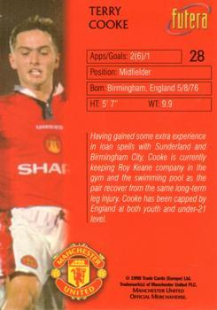 1998 Futera Manchester United - Foil #28 Terry Cooke Back