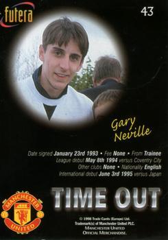 1998 Futera Manchester United - Foil #43 Gary Neville Back