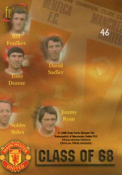 1998 Futera Manchester United - Foil #46 1968 Team Photo Back
