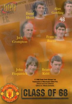 1998 Futera Manchester United - Foil #48 1968 Team Photo Back