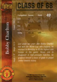 1998 Futera Manchester United - Foil #49 Bobby Charlton Back