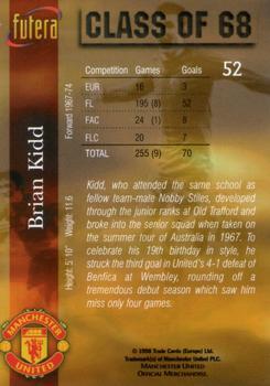 1998 Futera Manchester United - Foil #52 Brian Kidd Back