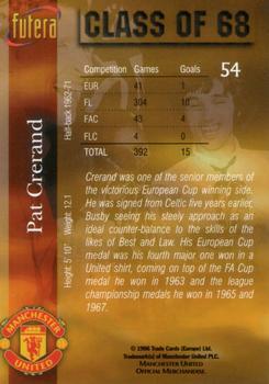 1998 Futera Manchester United - Foil #54 Paddy Crerand Back