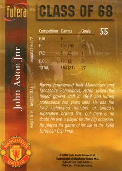 1998 Futera Manchester United - Foil #55 John Aston Jr Back
