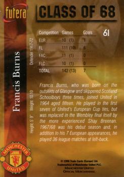 1998 Futera Manchester United - Foil #61 Francis Burns Back
