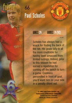 1998 Futera Manchester United - Foil #66 Paul Scholes Back