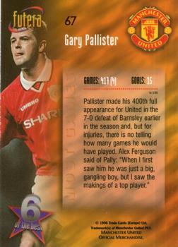 1998 Futera Manchester United - Foil #67 Gary Pallister Back