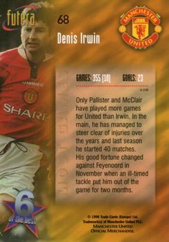 1998 Futera Manchester United - Foil #68 Denis Irwin Back