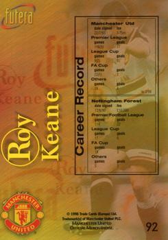 1998 Futera Manchester United - Foil #92 Roy Keane Back