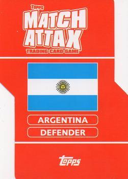 2006 Topps Match Attax World Cup #27 Gabriel Heinze Back