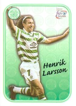 1997-98 Futera Celtic Fans Selection - Embossed #SE7 Henrik Larsson Front