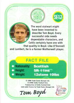 1997-98 Futera Celtic Fans Selection - Embossed #SE12 Tom Boyd Back