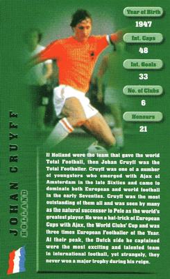 2005 Top Trumps Football Legends 1 #NNO Johan Cruyff Front
