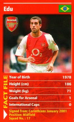 2003 Top Trumps Arsenal #NNO Edu Front
