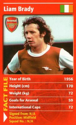 2003 Top Trumps Arsenal #NNO Liam Brady Front