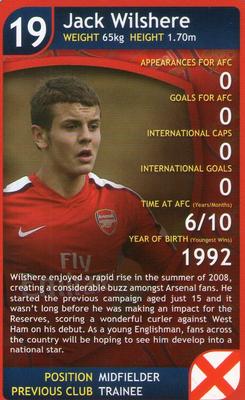 2009 Top Trumps Specials Arsenal #NNO Jack Wilshere Front