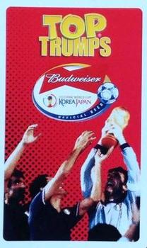 2002 Top Trumps Budweiser World Cup Japan - Scratch Cards #NNO Franz Beckenbauer Back