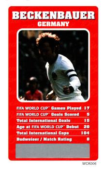 2002 Top Trumps Budweiser World Cup Japan - Scratch Cards #NNO Franz Beckenbauer Front