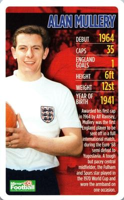 2010 Top Trumps England Daily Mirror #NNO Alan Mullery Front