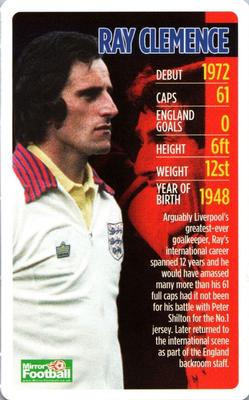 2010 Top Trumps England Daily Mirror #NNO Ray Clemence Front