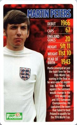 2010 Top Trumps England Daily Mirror #NNO Martin Peters Front