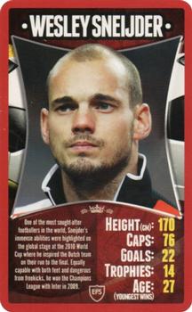 2011 Top Trumps European Football Stars #NNO Wesley Sneijder Front