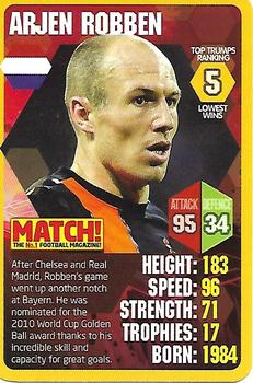 2013 Top Trumps Match World Football Stars #5 Arjen Robben Front