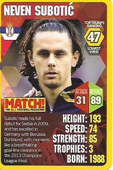 2013 Top Trumps Match World Football Stars #47 Neven Subotic Front