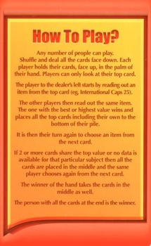 2008 Top Trumps Specials Manchester United #NNO Title Card Back