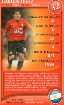 2008 Top Trumps Specials Manchester United #NNO Carlos Tevez Front