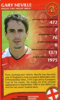 2005 Top Trumps Manchester United #NNO Gary Neville Front