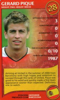 2005 Top Trumps Manchester United #NNO Gerard Pique Front