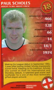 2005 Top Trumps Manchester United #NNO Paul Scholes Front
