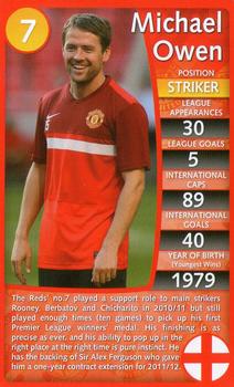 2012 Top Trumps Specials Manchester United #NNO Michael Owen Front