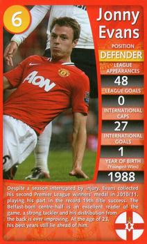 2012 Top Trumps Specials Manchester United #NNO Jonny Evans Front