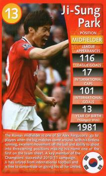 2012 Top Trumps Specials Manchester United #NNO Ji-Sung Park Front