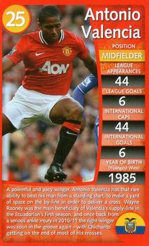 2012 Top Trumps Specials Manchester United #NNO Antonio Valencia Front