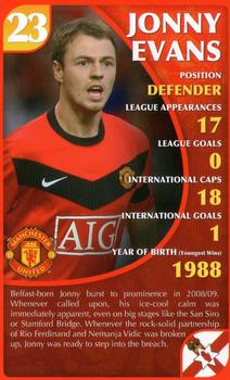 2010 Top Trumps Specials Manchester United #NNO Jonny Evans Front