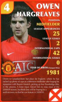 2010 Top Trumps Specials Manchester United #NNO Owen Hargreaves Front