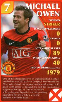 2010 Top Trumps Specials Manchester United #NNO Michael Owen Front