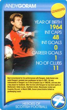 2006 Top Trumps Daily Record Heroes Of Scottish Football #NNO Andy Goram Front