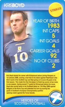 2006 Top Trumps Daily Record Heroes Of Scottish Football #NNO Kris Boyd Front