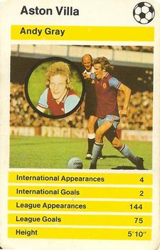1979 Top Trumps British Soccer Stars #NNO Andy Gray Front