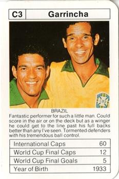 1977-78 Ace Sporting Aces Bobby Charlton World Cup Aces #C3 Garrincha Front