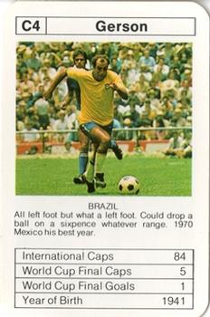 1977-78 Ace Sporting Aces Bobby Charlton World Cup Aces #C4 Gerson Front